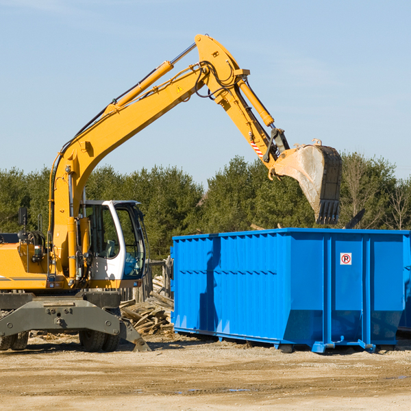 what size residential dumpster rentals are available in Harveys Lake Pennsylvania